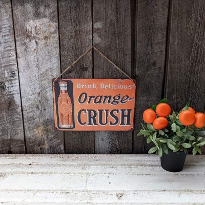 Affiche Orange Crush en métal